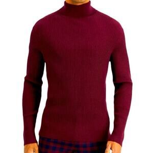 INC Port / Burgundy Ribbed Long Sleeve Turtleneck Sweater Size XXL New with Tag
